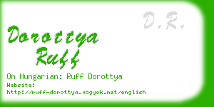 dorottya ruff business card